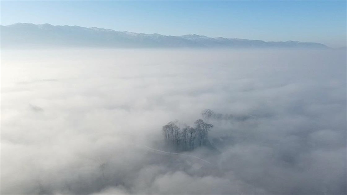 Düzce Ovası Sisle Kaplandı