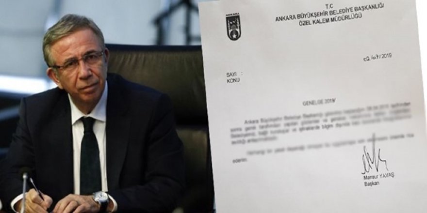 Mansur Yavaş'tan Genelge: Fotoğraflarımı Kaldırın