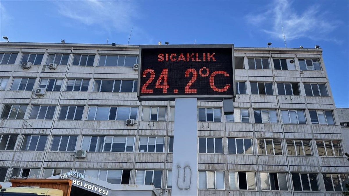 Samsun'da Hava Sıcaklığı 24 Dereceye Kadar Çıktı