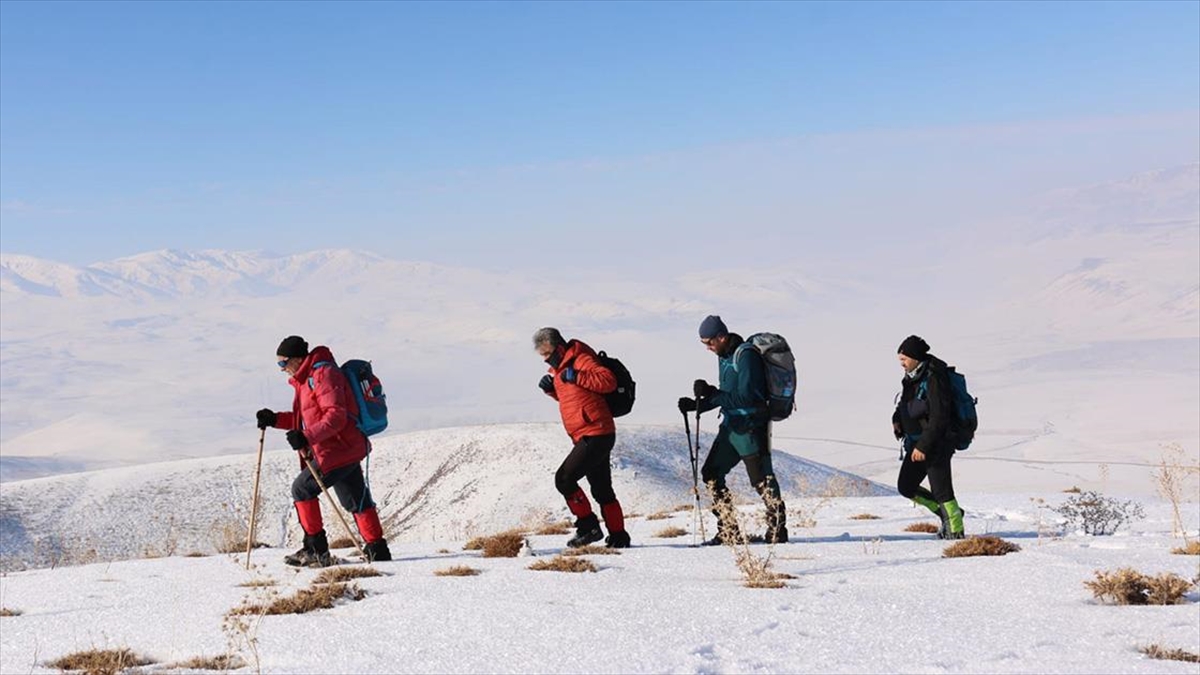 Van'da Dağcılar 2 Bin 800 Rakımlı Hayal Dağı'na Tırmandı