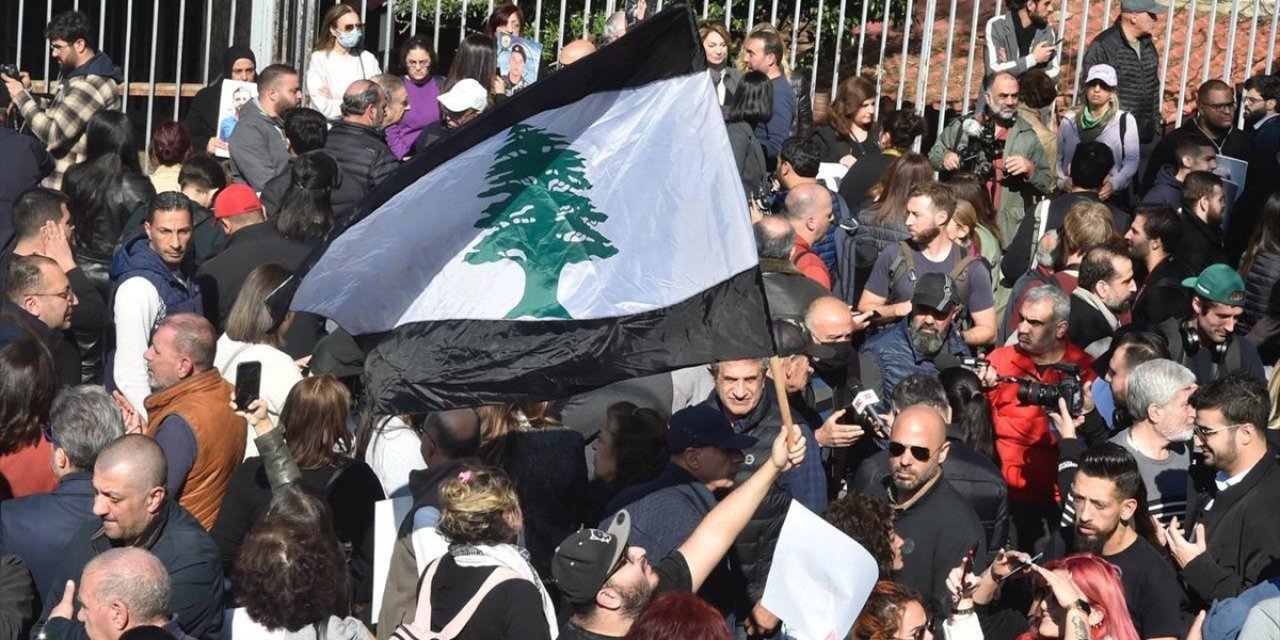 Lübnan'da Liman Patlaması Davasındaki Tutukluların Serbest Bırakılması Protesto Edildi