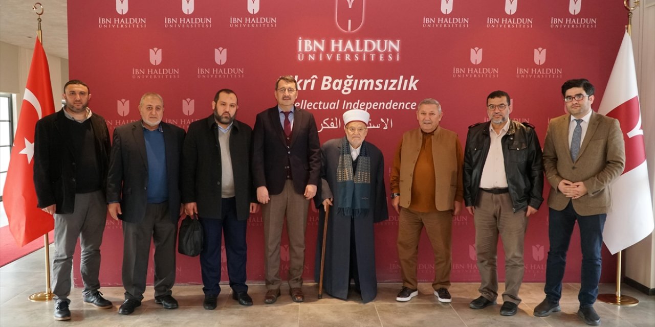 Mescid-i Aksa İmam Hatibi Şeyh İkrime Sabri, İbn Haldun Üniversitesi'ni Ziyaret Etti