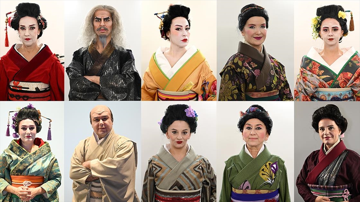 "Madama Butterfly"ı Sahneleyen Türk Operacılar Detaylı Makyajla Sahneye Hazırlanıyorr