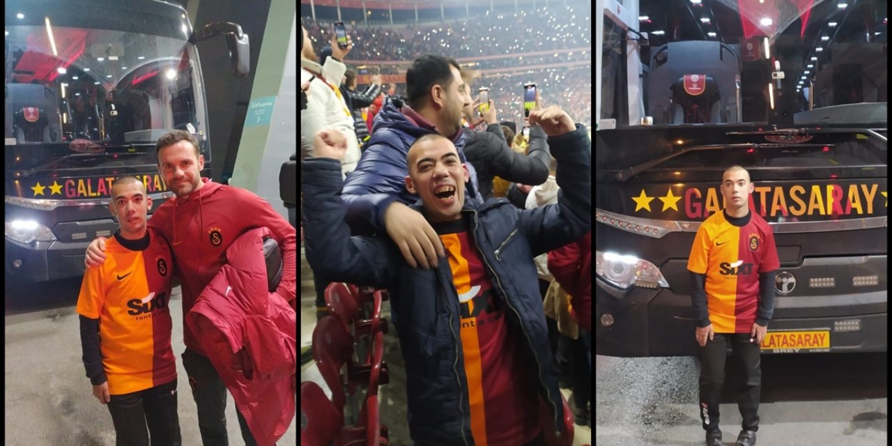 Özel Gereksinimli Gencin Galatasaray Maçını Tribünden İzleme Hayali Gerçekleşti