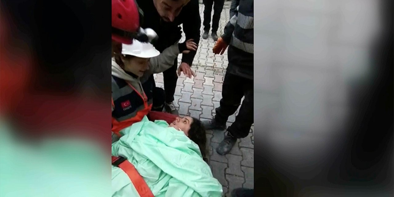 Hatay'da 9 Aylık Hamile Kadın kurtarıldı!