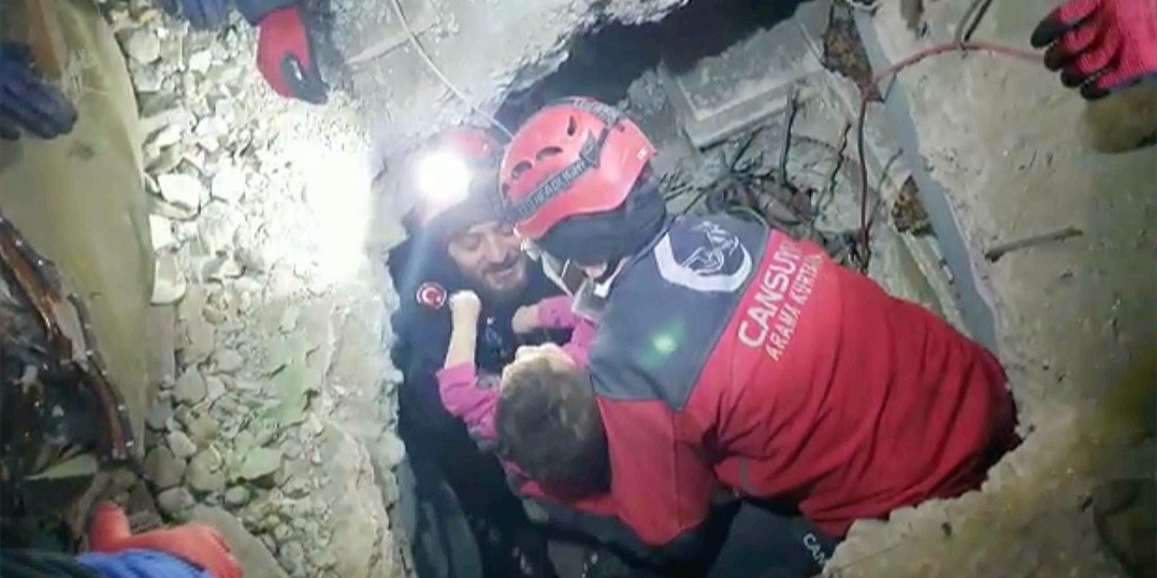 Kahramanmaraş'ta mucize kurtuluş!