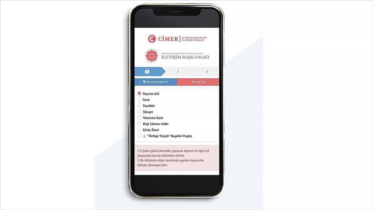 Deprem Sonrasında Binlerce Vatandaş Cimer'e Destek Ve Dayanışma Mesajı Gönderdi