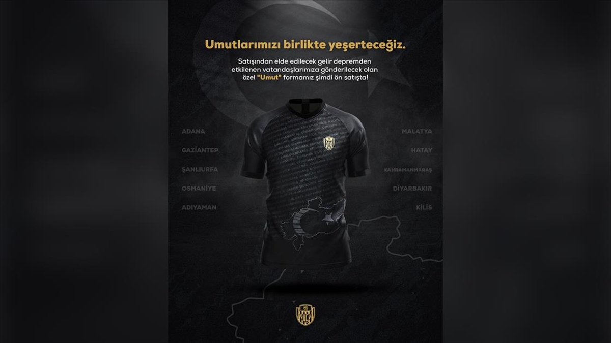 Mke Ankaragücü, Geliri Depremzedelere Bağışlanacak Özel Forma Üretecek