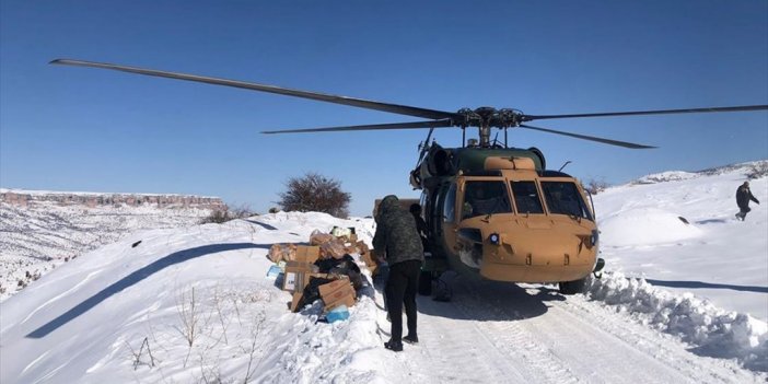 Kırsaldaki Depremzedelere Yardımlar "demir Kanatlar"la Ulaştırılıyor