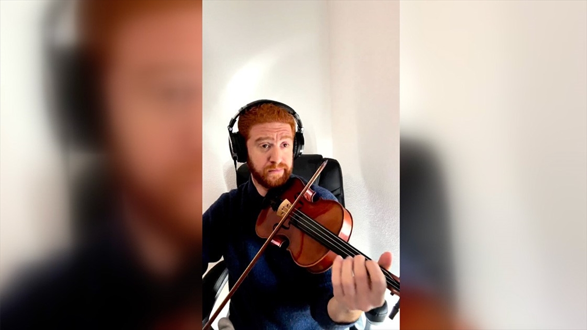 Keman Sanatçısı Layth Sidiq Türkiye'deki Depremzedeler İçin Çaldı