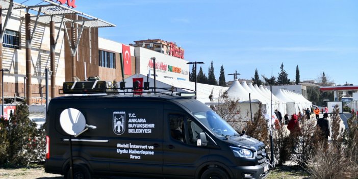 ANKARA BÜYÜKŞEHİRDEN KAHRAMANMARAŞ’A MOBİL İNTERNET VE UYDU HABERLEŞME ARACI