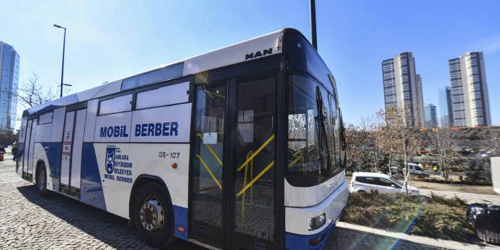 ANKARA BÜYÜKŞEHİRİN ATIL OTOBÜSLERDEN DÖNÜŞTÜRDÜĞÜ MOBİL ÇAMAŞIRHANE VE BERBER DEPREM BÖLGESİNE DOĞRU YOLA ÇIKTI