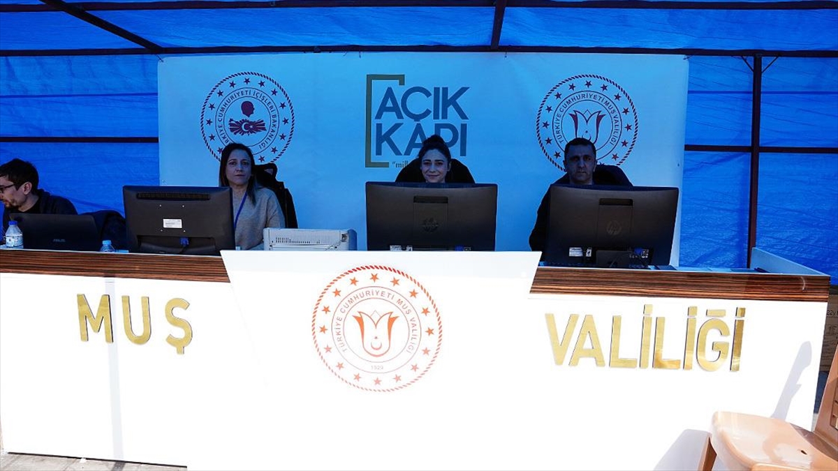 Muş Valiliği Depremzedeler İçin "Açık Kapı" Hizmeti Başlattı