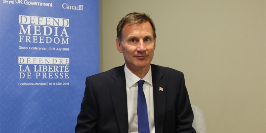İngiltere Dışişleri Bakanı Jeremy Hunt Aa’ya Konuştu