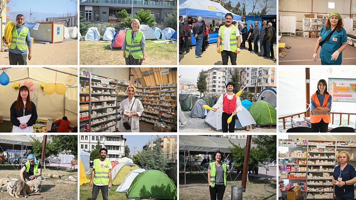 Farklı Mesleklerden Gönüllüler Hatay'da Depremzedeler İçin Seferber Oldu