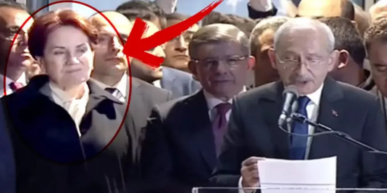 Kılıçdaroğlu'nun konuşması sırasında Meral Akşener'in görüntüleri sosyal medyada gündem oldu