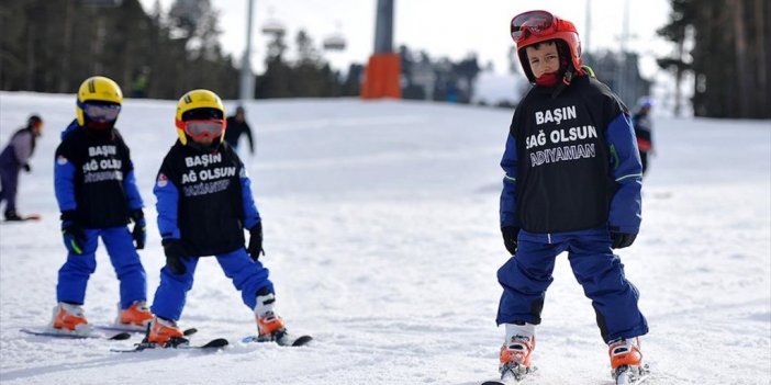 Kars'ta Çocuk Kayakçılar "siyah Deprem Yelekleriyle" Antrenmanlara Başladı