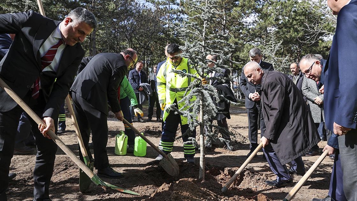 Gazi Üniversitesinde Depremde Hayatını Kaybeden Öğrenciler Anısına Fidan Dikildi