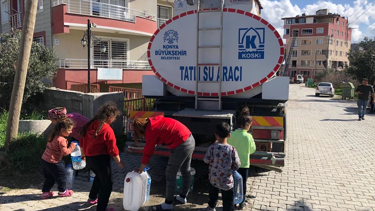 Konya Büyükşehir Belediyesi Temiz Su İçin Hatay'da 3 Bin 148 Sefer Yaptı