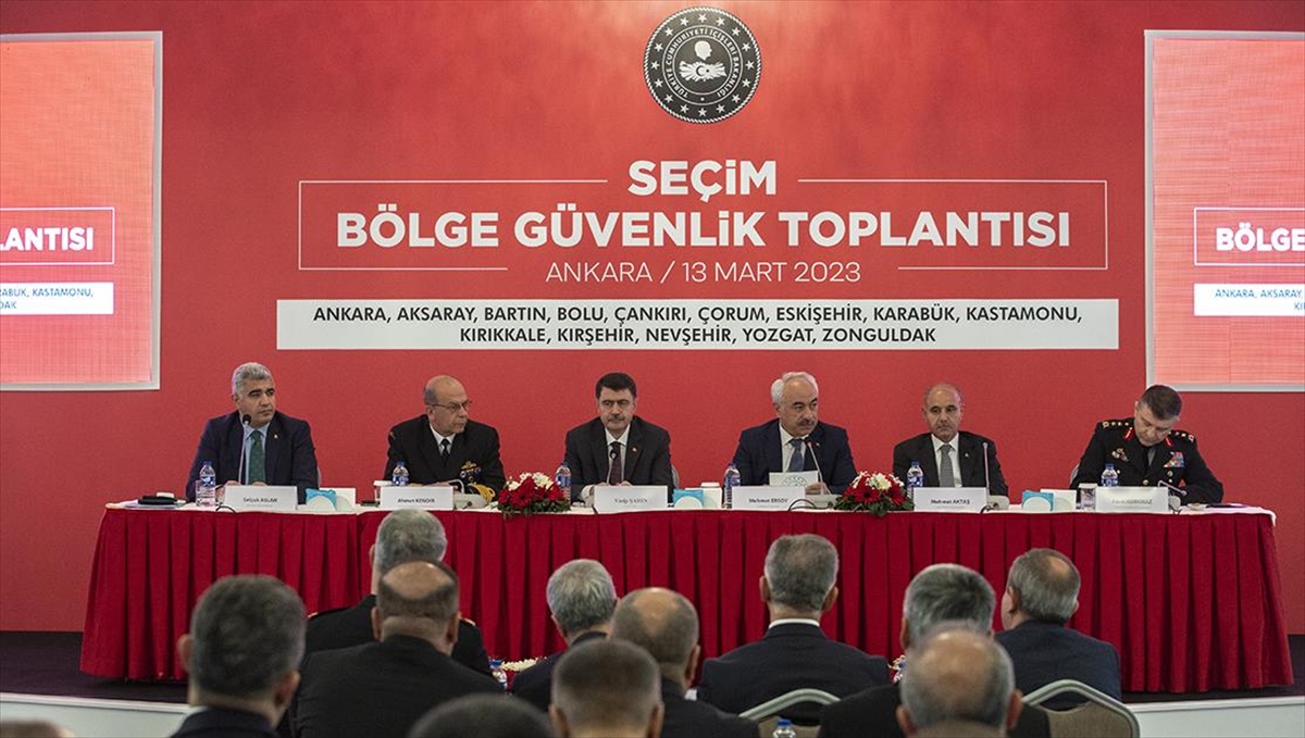 Ankara'da Seçim Bölge Güvenlik Toplantısı Yapıldı