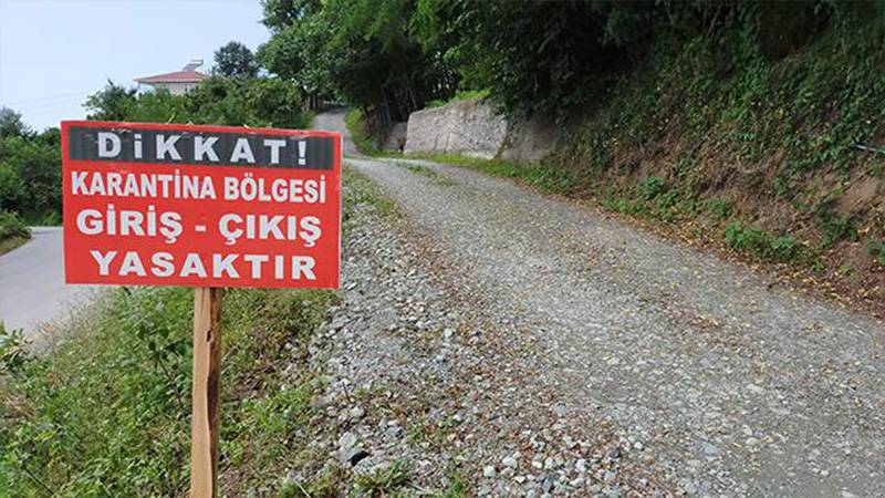 Zonguldak'ta 215 köy karantinaya alındı