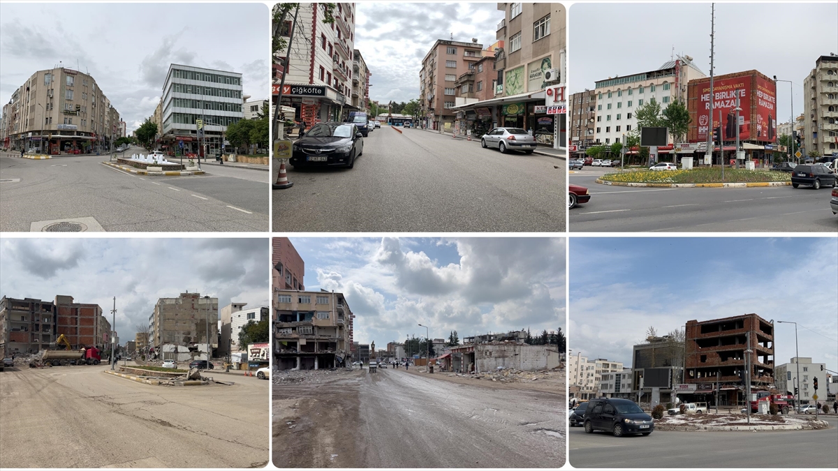 Adıyaman'ın Deprem Öncesi Ve Sonrası Görüntüleri Yıkımın Boyutunu Gösteriyor