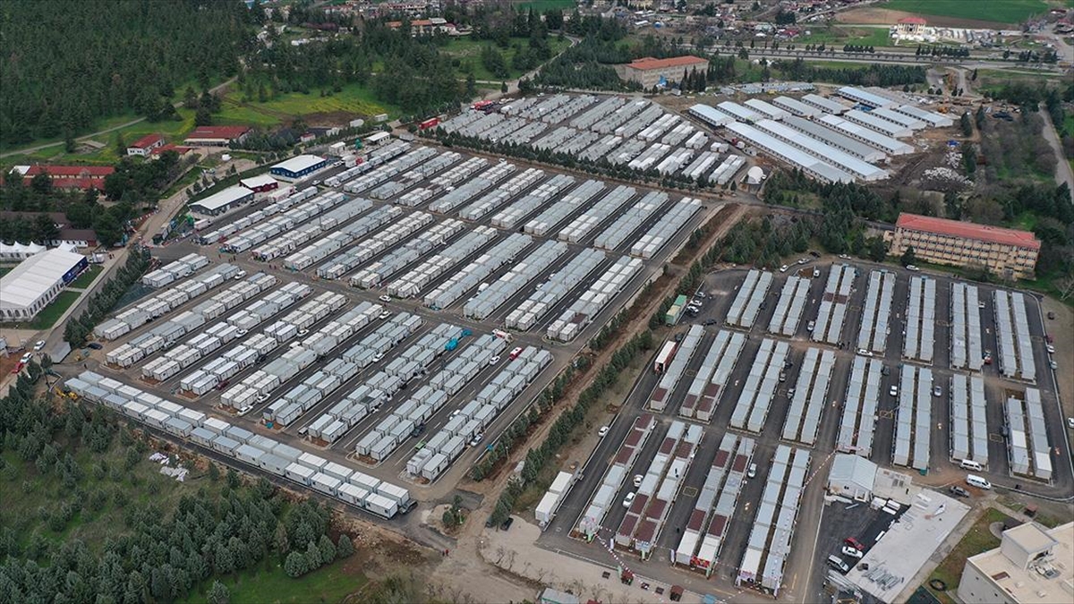 Kahramanmaraş Karacasu Konteyner Kenti'nde 2 Bin 739 Depremzede Misafir Ediliyor