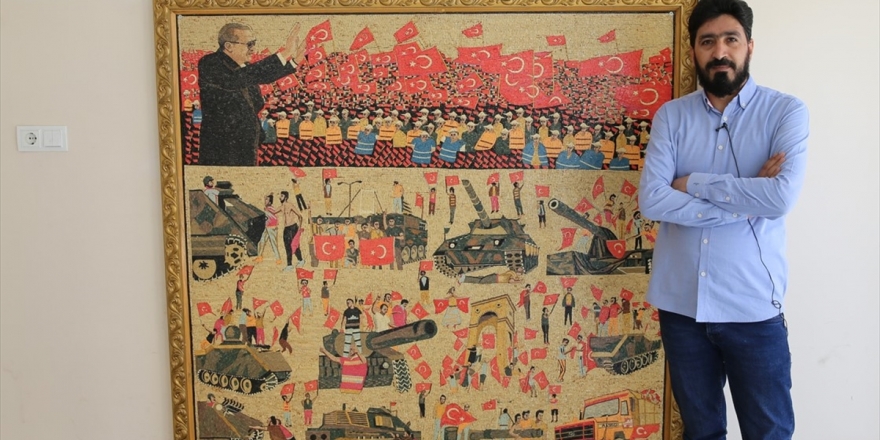 Suriyeli Sanat Tarihçisi 15 Temmuz'u Mozaikle Anlattı