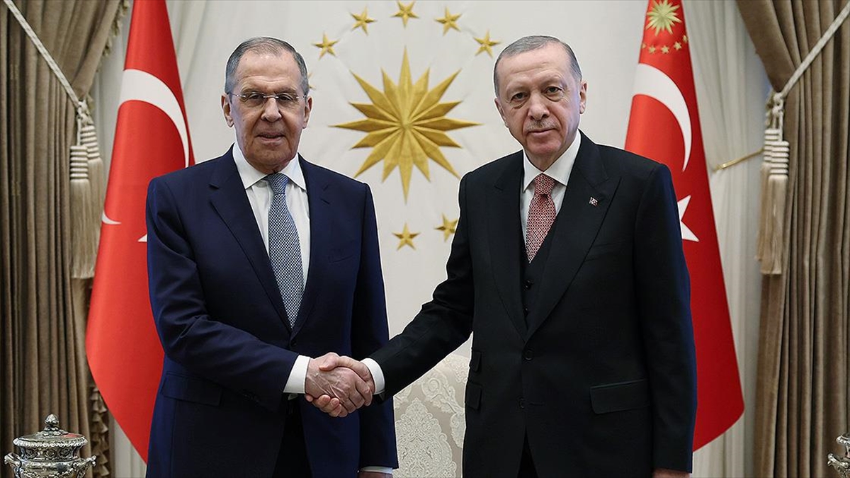 Cumhurbaşkanı Erdoğan, Rusya Dışişleri Bakanı Lavrov'u Kabul Etti