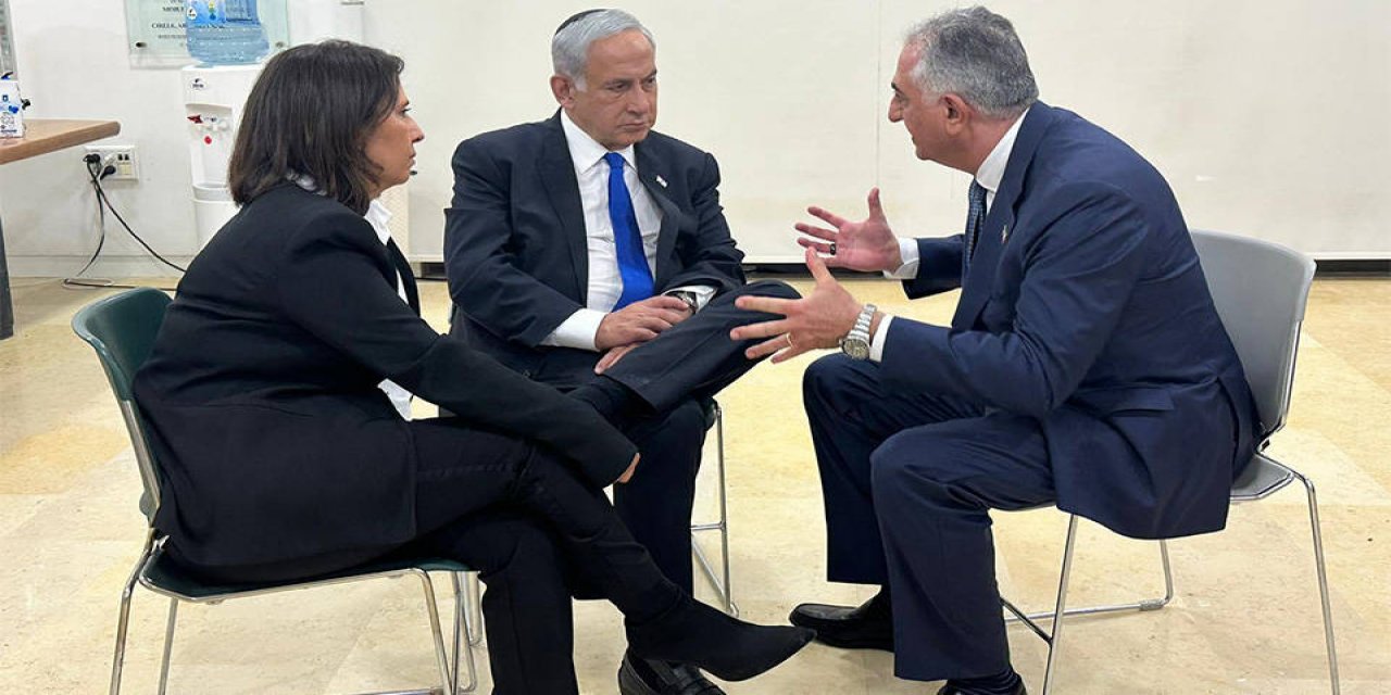 Netanyahu, İran'ın sürgündeki 'prensi' Rıza Pehlevi ile görüştü