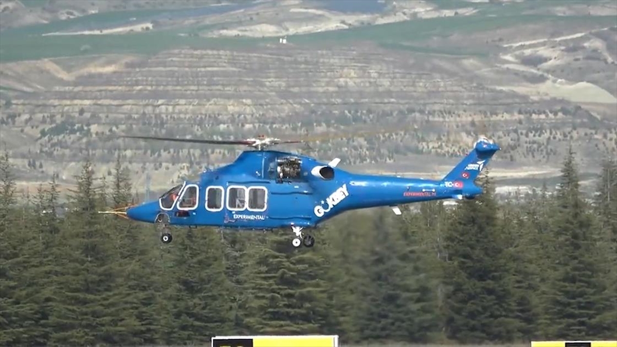 Gökbey Helikopteri Yerli Ve Milli Motorla Uçtu