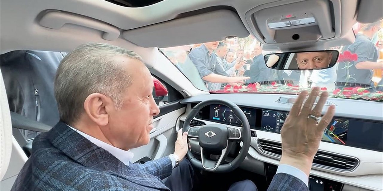 Cumhurbaşkanı Erdoğan'ın Dün Kullandığı Togg'dan Araç İçi Görüntüler Paylaşıldı