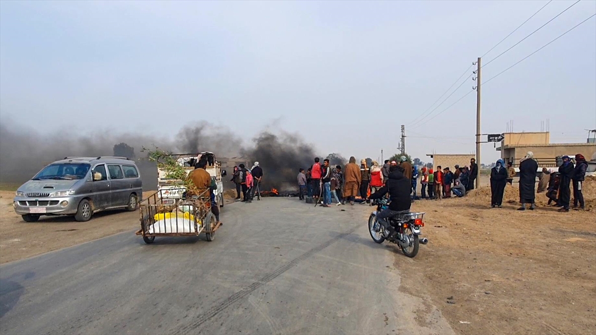 Deyrizor'da Halk Terör Örgütü Pkk/ypg'yi Protesto Etti