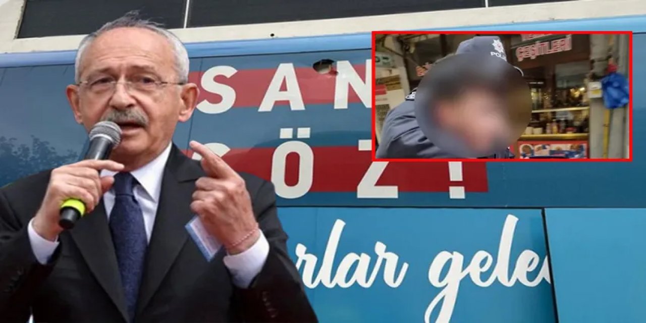 Bir taşlı saldırı da Kılıçdaroğlu'nun otobüsüne!