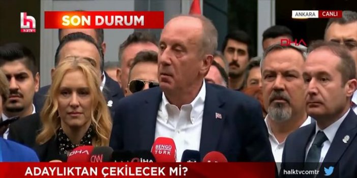 Muharrem İnce Cumhurbaşkanlığı Adaylığından Çekildi
