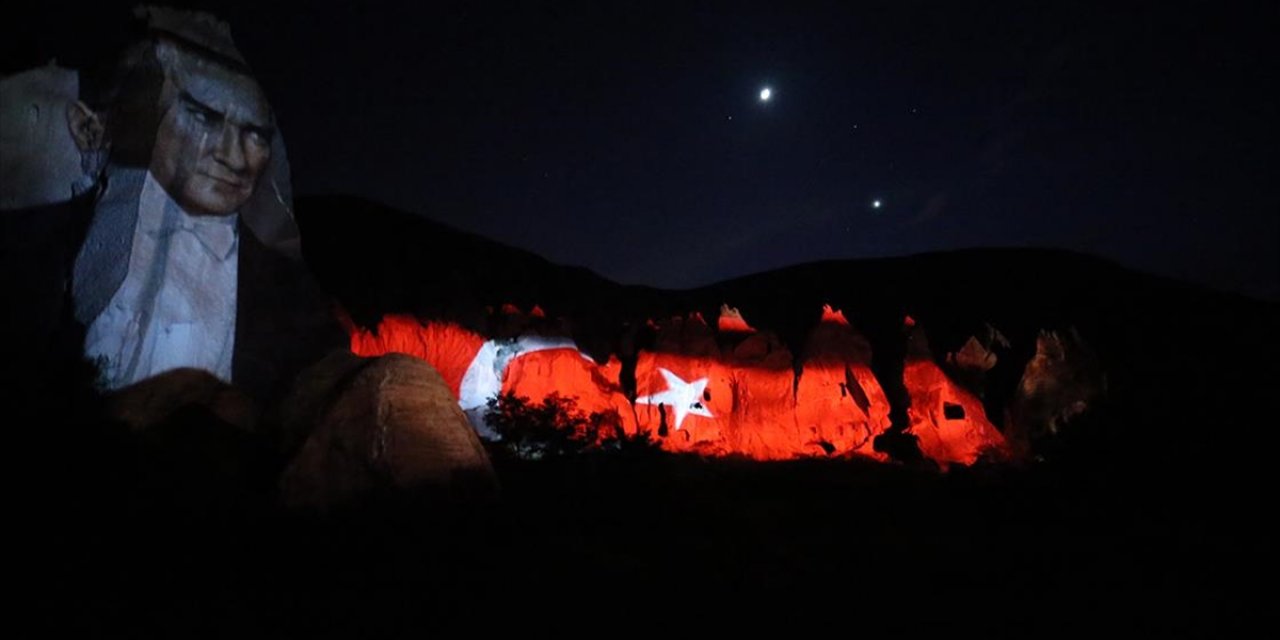 Kapadokya Tarihi, 3d Mapping Teknolojisi İle Peribacalarına Yansıtıldı