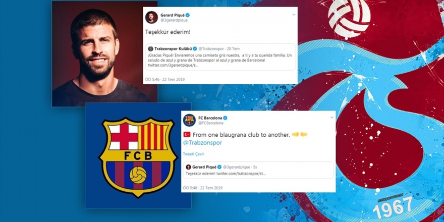Barcelona Ve Pique'den Trabzonspor'a Teşekkür
