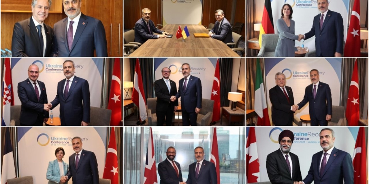 Dışişleri Bakanı Fidan, Londra'da Çok Sayıda Mevkidaşıyla Görüştü