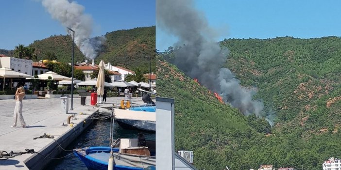 Kaş ve Marmaris’te orman yangını!