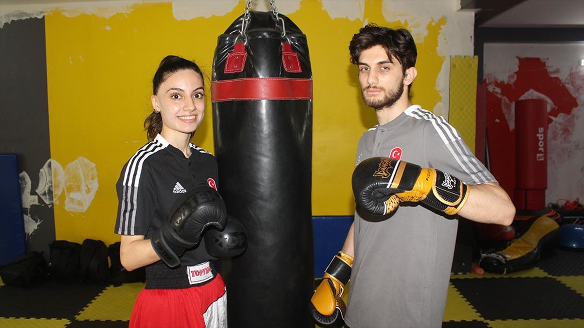Milli Kick Boksçular Aybüke Ve Ferit, Avrupa Oyunları'nda Zirveye Odaklandı