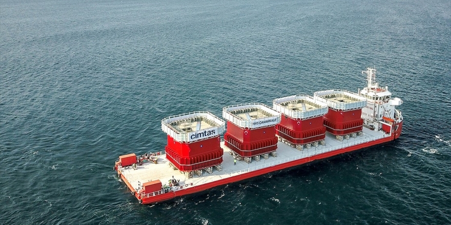 1915 Çanakkale Köprüsü'nün Kule Blokları Geldi