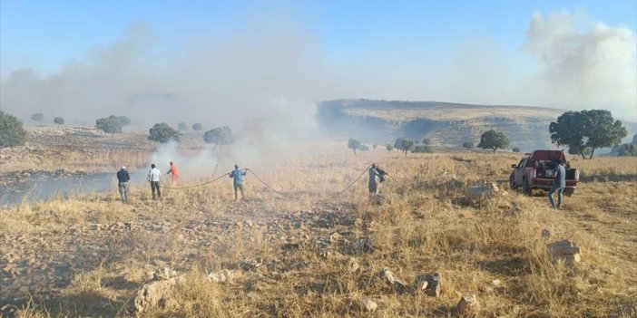 Mardin'de Çıkan Orman Ve Örtü Yangınına Müdahale Ediliyor
