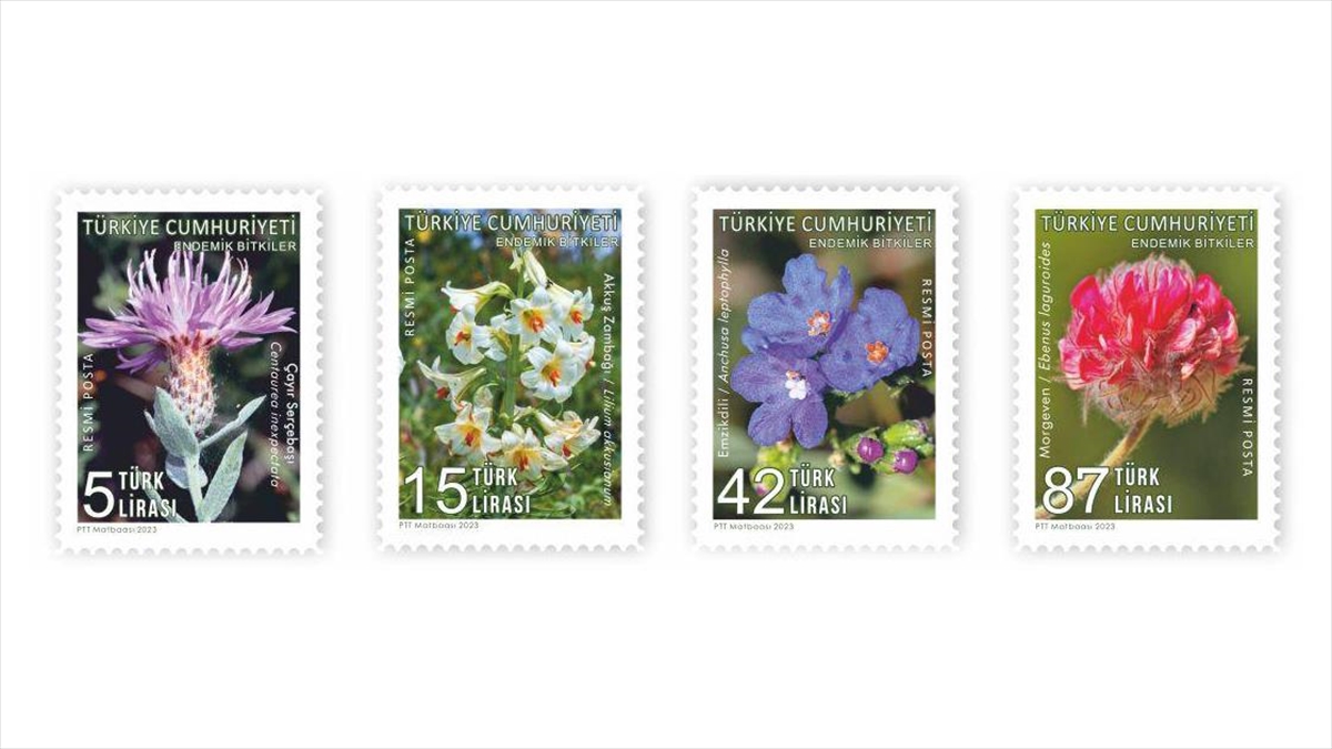 PTT'den "Endemik Bitkiler" Konulu Posta Pulu
