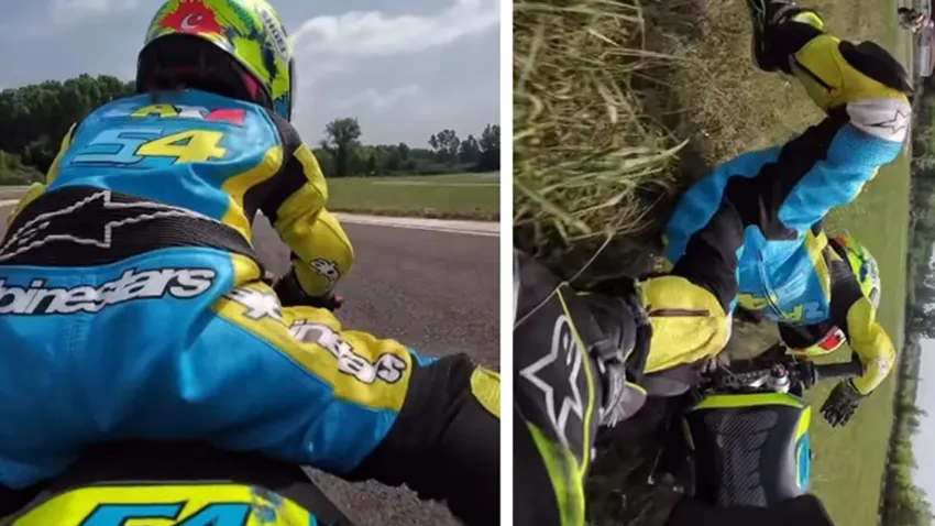 Kenan Sofuoğlu'nun 4 yaşındaki oğlu kaza yaptı