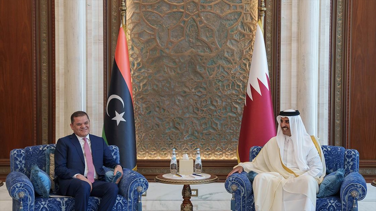 Katar Emiri İle Libya Başbakanı Bölgesel Gelişmeleri Ve İkili İlişkileri Görüştü
