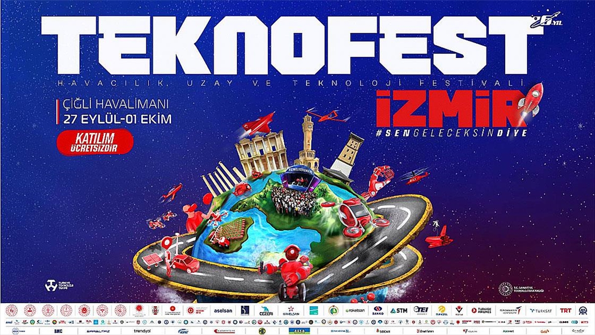 Teknofest 27 Eylül'de İzmir'de Teknolojiseverlerle Buluşacak