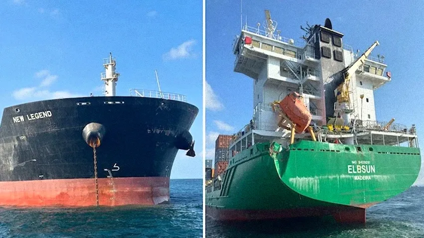 İstanbul Boğazı’nda iki gemi çarpıştı