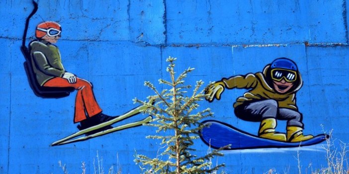 Cıbıltepe Kayak Merkezi Grafitilerle Renkleniyor
