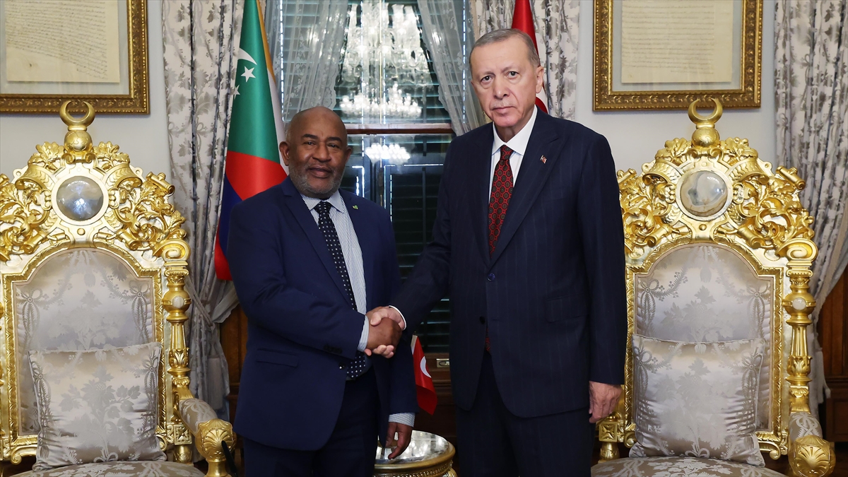 Cumhurbaşkanı Erdoğan, Komorlar Birliği Cumhurbaşkanı Azali İle Bir Araya Geldi