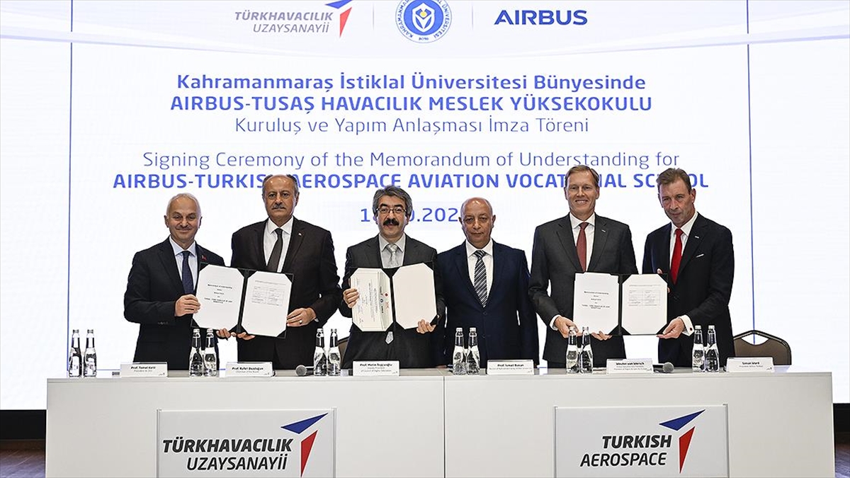 Kahramanmaraş'ta Kurulacak "airbus-tusaş Havacılık Meslek Yüksekokulu" İçin İmzalar Atıldı